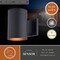 Vaxcel Chiasso Aluminum Cylinder 1 Light Dusk to Dawn Black Outdoor Wall Lantern Dark Sky Compliant T0739 - alternate 6
